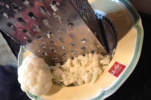 cheesy, garlic cauliflower 2